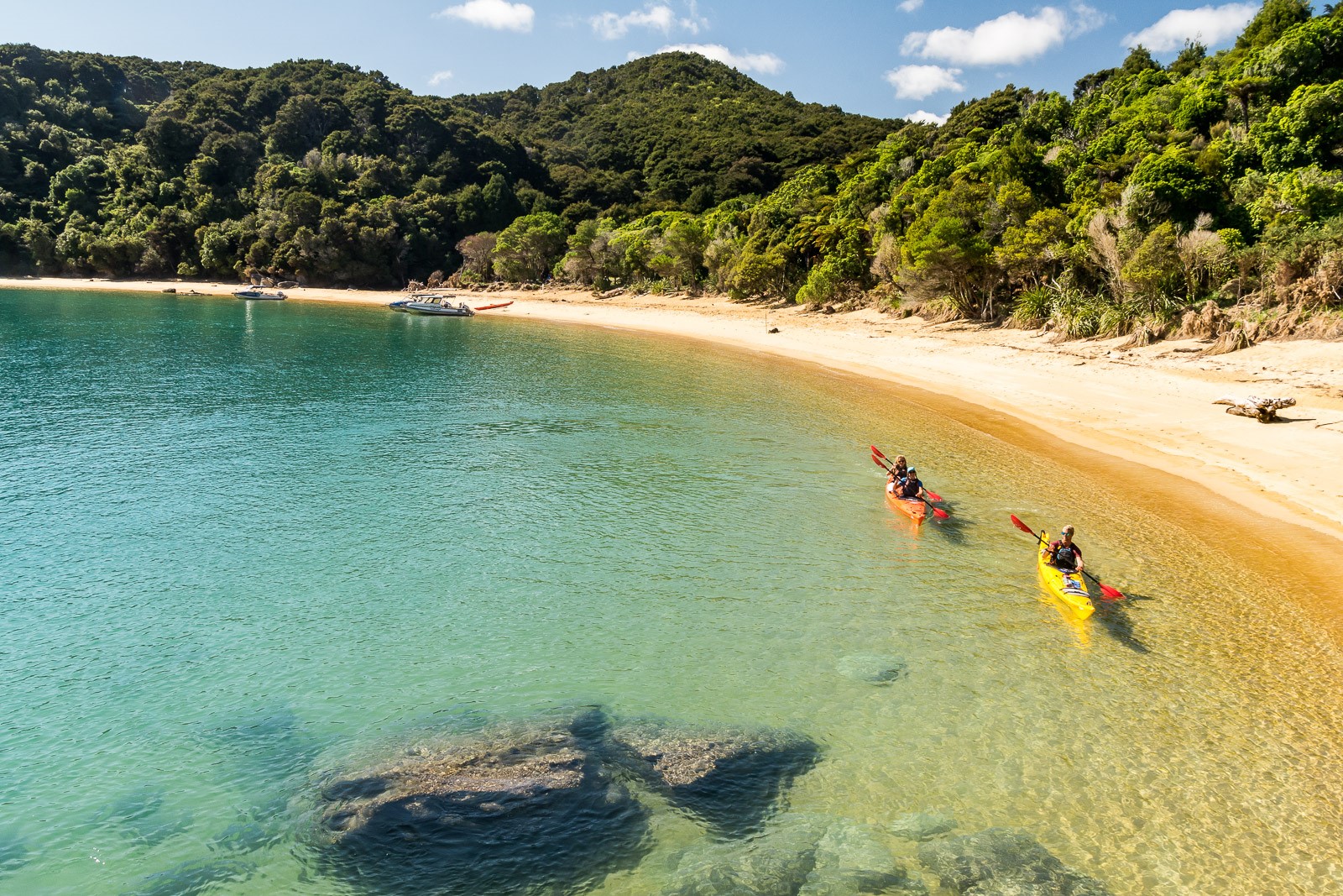 Kayaking Abel Tasman Te Puketea credit Marahau Sea Kayaks v2