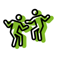 Dancing users shadow