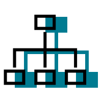 structure teal shadow