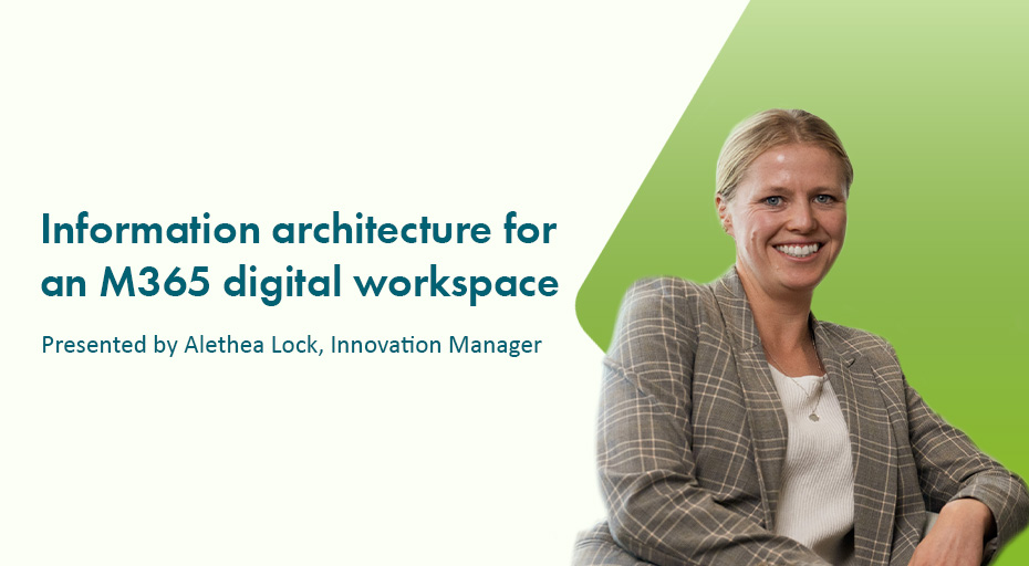 Information architecture for an M365 digital workspace thumb