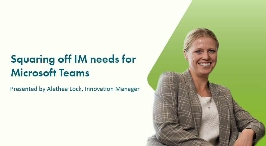 Squaring off IM needs for Teams thumb